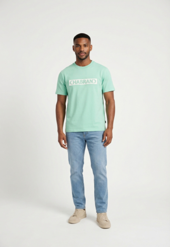 Tee shirt chabrand 63201 co528 jade blanc