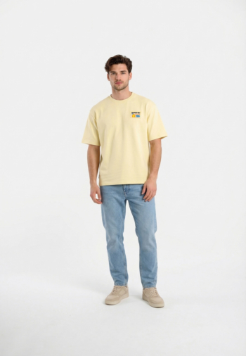 Tee shirt natif maison de vacances jaune