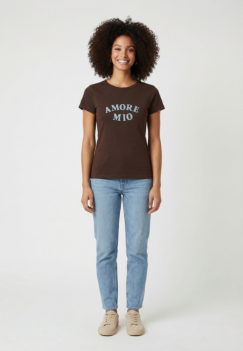 Tee shirt grace & mila valerio chocolat