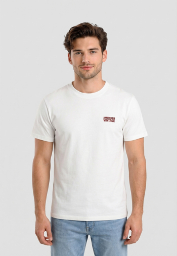 Tee shirt american vintage ykobow blanc