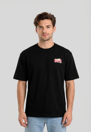 Tee shirt natif heavy good vibes art noir