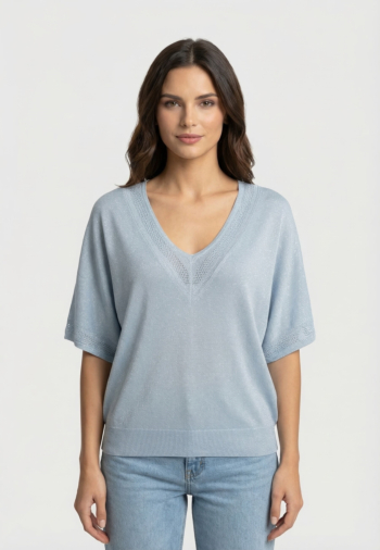 Pull leger morgan 241-mchris bleu clair