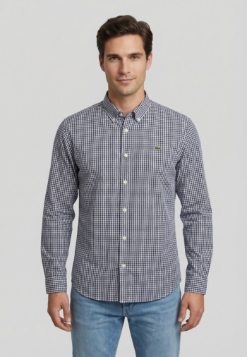 Chemise lacoste ch2299 522 blanc/marine