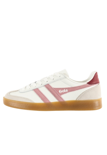 Baskets basses gola viper leather wi white/candy/deep red/gum