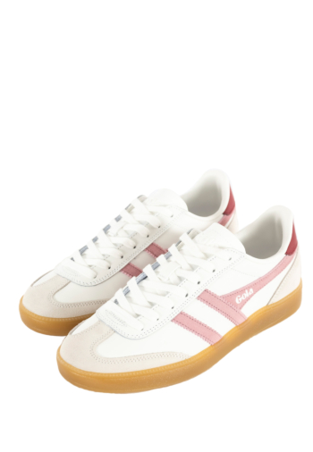 Baskets basses gola viper leather wi white/candy/deep red/gum