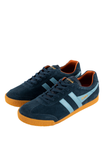 Baskets basses gola harrier he navy/iceburg/moody orange