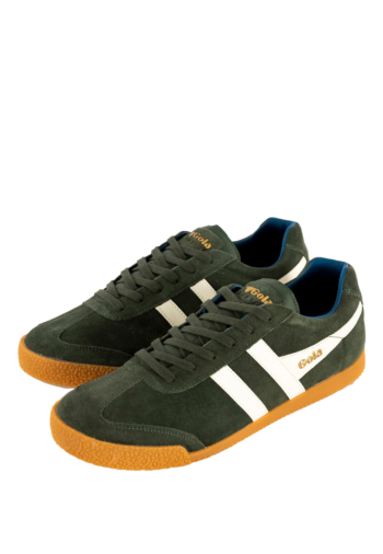 Baskets basses gola harrier hi dark khaki/off white/marine blue