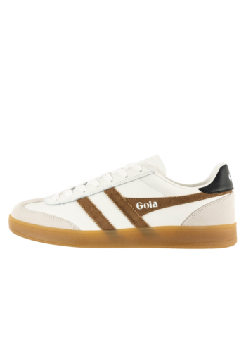 Baskets basses gola viper leather aw white/tobacco/black/gum