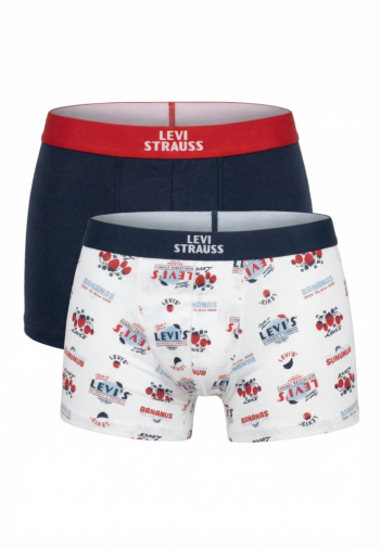 Calecons et slips levi's® fruity aop boxer brief 2p 001 white/navy