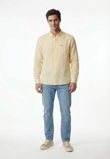 Chemise lacoste ch5692 056 naturel clair