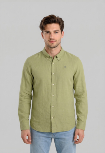 Chemise timberland mbrk linen bq01 sage