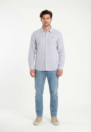 Chemise timberland mbrk linen a7p1 stone wash yd
