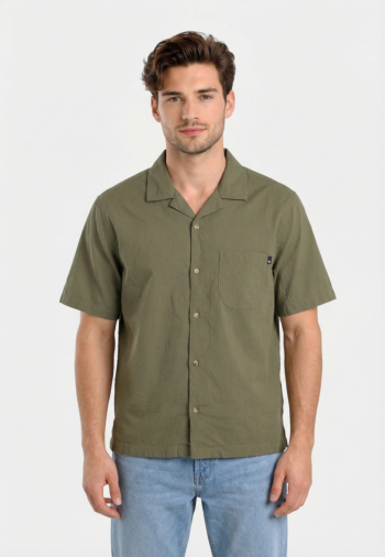Chemise manches courtes timberland seersucker resort b391 cassel earth yd