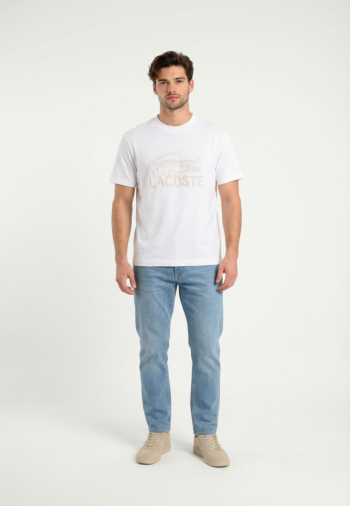 Tee shirt lacoste th1427 001 blanc