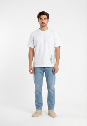 Tee shirt lacoste th1434 001 blanc