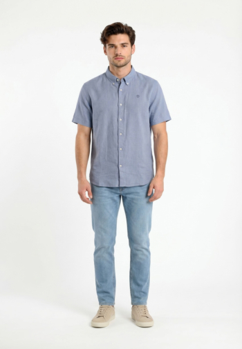 Chemise manches courtes timberland mill brook b881 stone wash