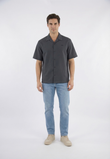 Chemise manches courtes lacoste ch2355 4ci merle/graphite