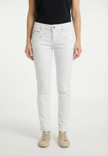 Pantalons freeman t. porter alexa high waist cropped 205 10 white