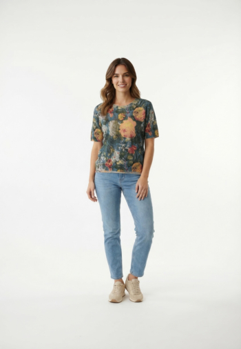 Tee shirt freeman t. porter pheed flowers cv78 55 green