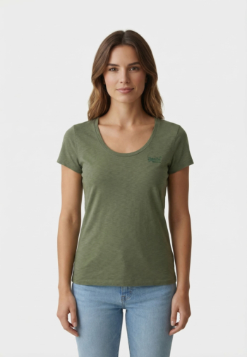 Tee shirt superdry studios scoop m6b four leaf clover