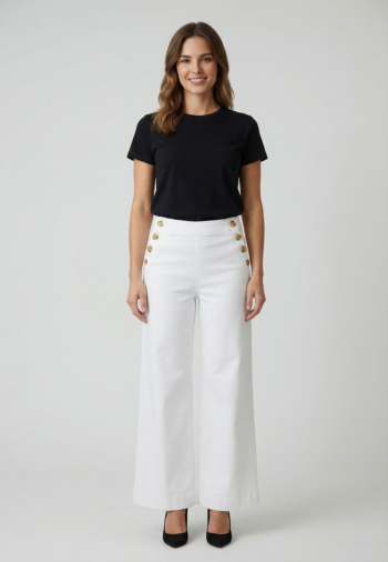 Pantalons only madison white denim