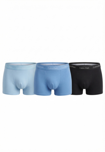 Calecons et slips calvin klein jeans trunk 3pk, tm6 w8o black/glacier/blue bell