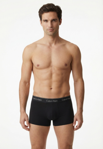 Calecons et slips calvin klein jeans low rise trunk 3p tm6 black w/ dtm wb