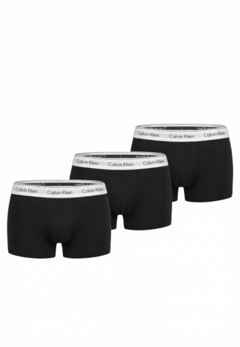 Calecons et slips calvin klein jeans low rise trunk 3p ub1 black/black/black