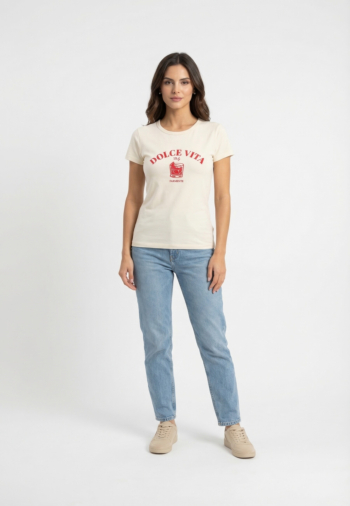 Tee shirt grace & mila wrenley fuchsia