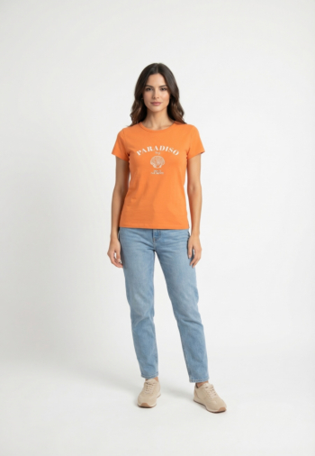 Tee shirt grace & mila wrenley orange