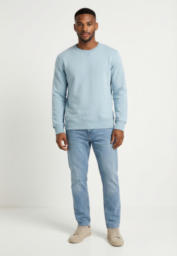 Sweat superdry essential logo crew erg crystal blue