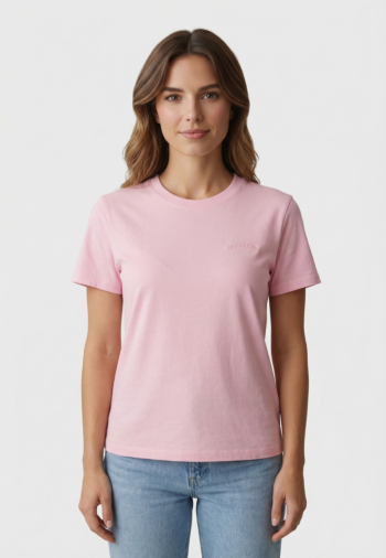 Tee shirt superdry essential logo emb mbo pink lady