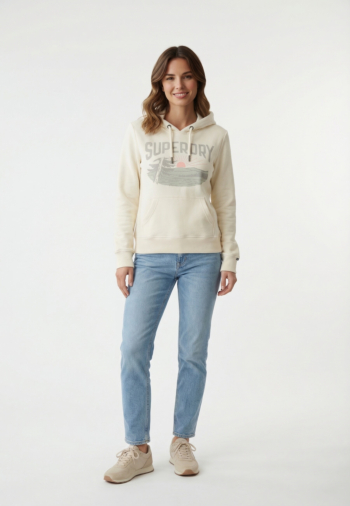 Sweat superdry retro outdoor rlxd 8ml desert bone off white