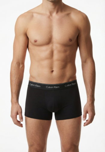 Calecons et slips calvin klein jeans low rise trunk 3p w80 black/glacier/blue bell