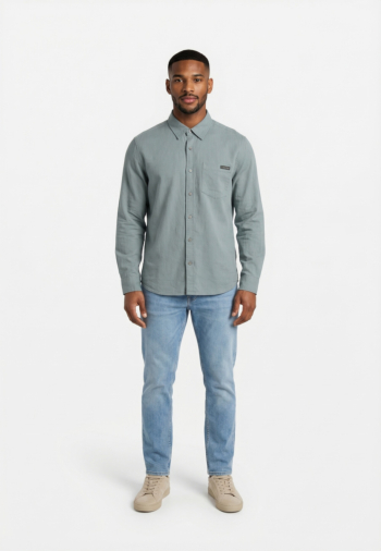 Chemise calvin klein jeans lv04rf121g 5k3 frosted spruce