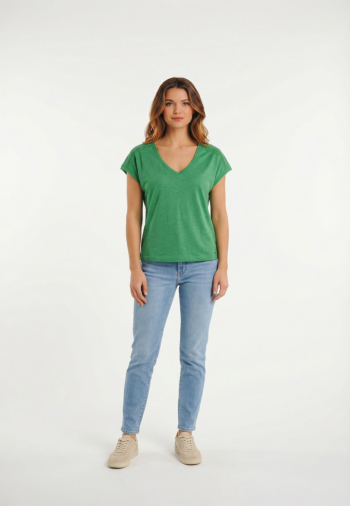 Tee shirt morgan 261-dsamir vert prairie