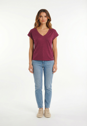 Tee shirt morgan 261-dsamir myrtille