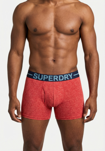 Calecons et slips superdry boxer triple pack bn8 red marl mix