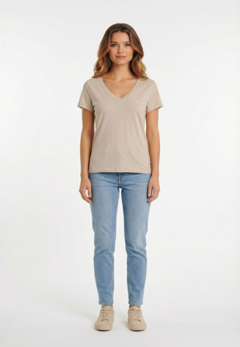 Tee shirt superdry studios slub emb 6nn feather grey