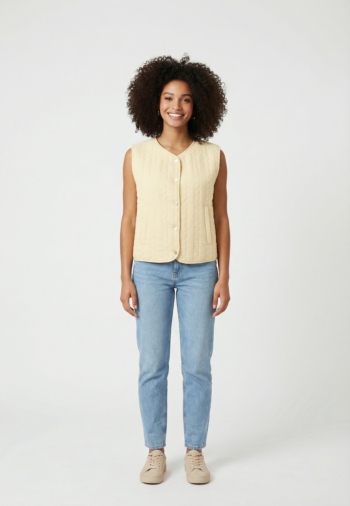 Gilets sans manche Le Temps Des Cerises gudra 1107  vanilla