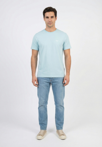 Tee shirt barbour mts0331 bu17 pale sky