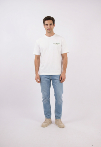 Tee shirt lacoste th1425 001 blanc