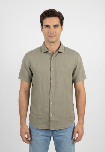 Chemise manches courtes superdry riviera j3c bay green