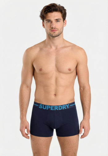 Calecons et slips superdry boxer triple pack k8q navy/blue/optic