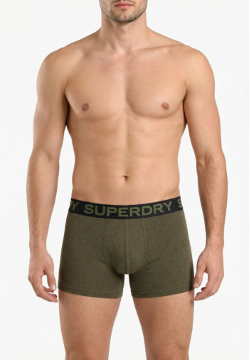 Calecons et slips superdry boxer triple pack k8u black/khaki/grey