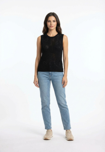 Pull leger only ivy black black pearls