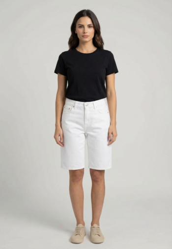 Short bermuda Le Temps Des Cerises abeille 1001  white