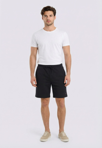 Shorts bermudas tommy jeans s flag beach bds black