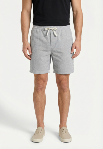 Shorts bermudas tommy jeans linen blend c1g dark night navy stripes