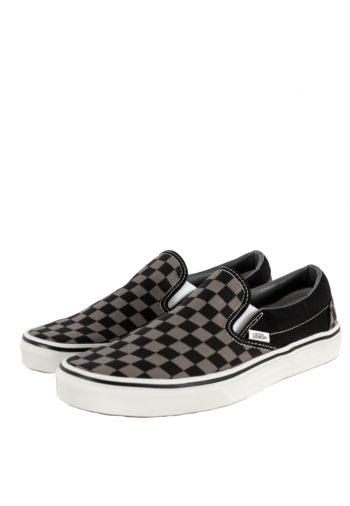 Baskets basses vans classic slip-on checkerboard bpj1 black/pewter ch
